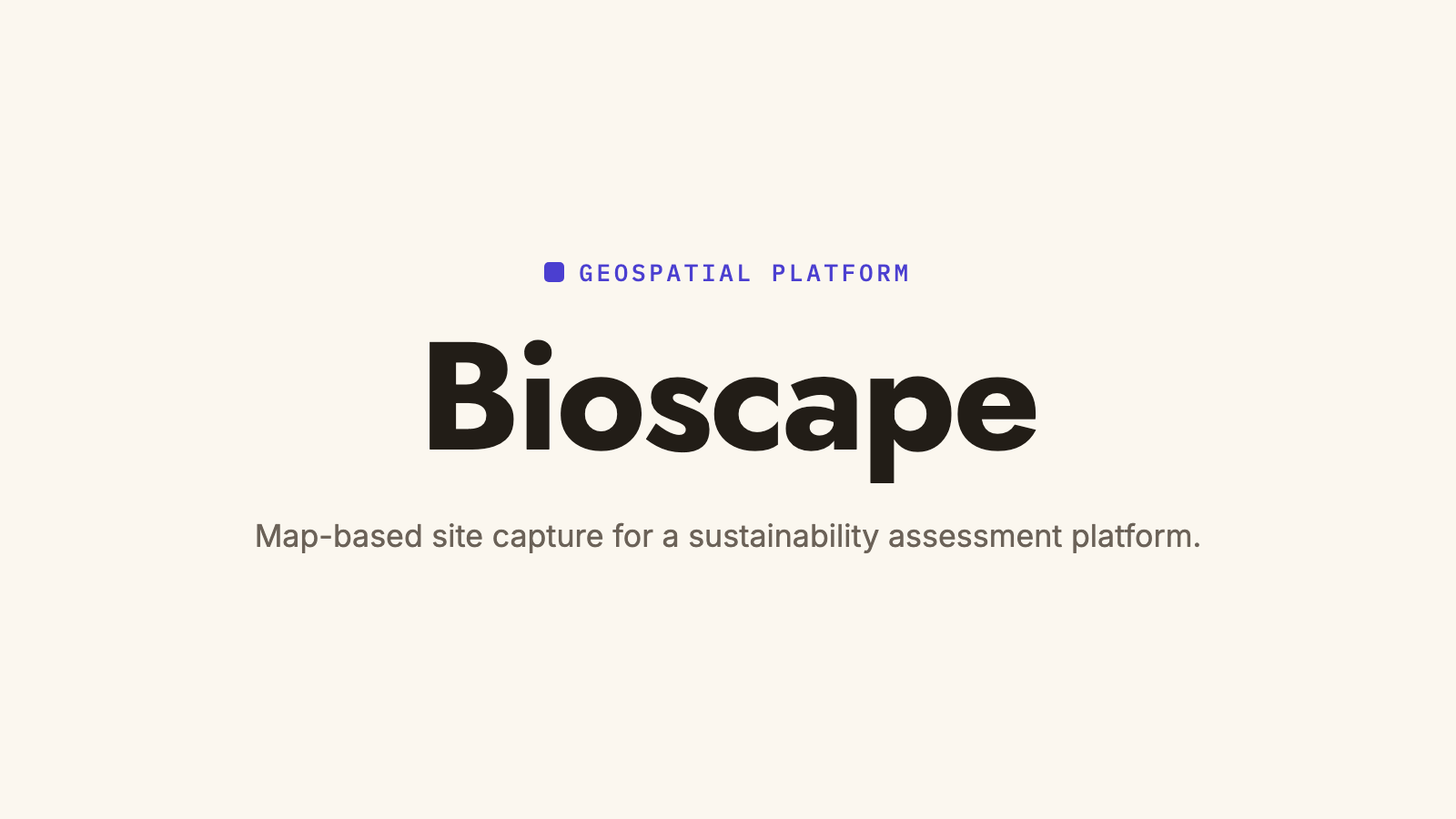 Bioscape case study cover