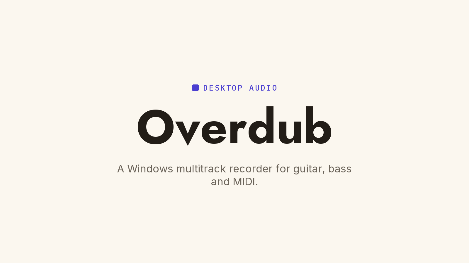 Overdub case study cover